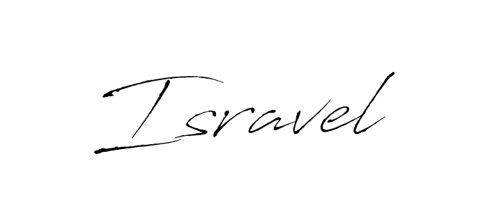 How to make Isravel signature? Antro_Vectra is a professional autograph style. Create handwritten signature for Isravel name. Isravel signature style 6 images and pictures png