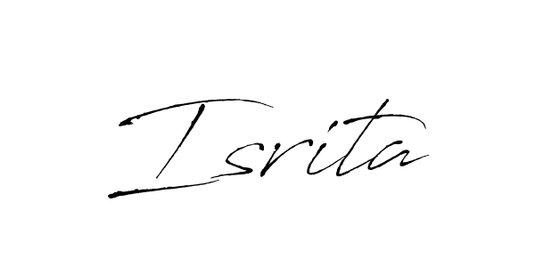 Create a beautiful signature design for name Isrita. With this signature (Antro_Vectra) fonts, you can make a handwritten signature for free. Isrita signature style 6 images and pictures png