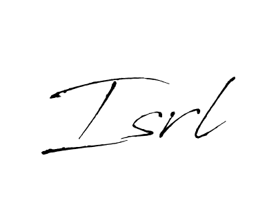 How to Draw Isrl signature style? Antro_Vectra is a latest design signature styles for name Isrl. Isrl signature style 6 images and pictures png