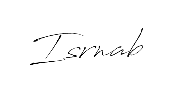The best way (Antro_Vectra) to make a short signature is to pick only two or three words in your name. The name Isrnab include a total of six letters. For converting this name. Isrnab signature style 6 images and pictures png