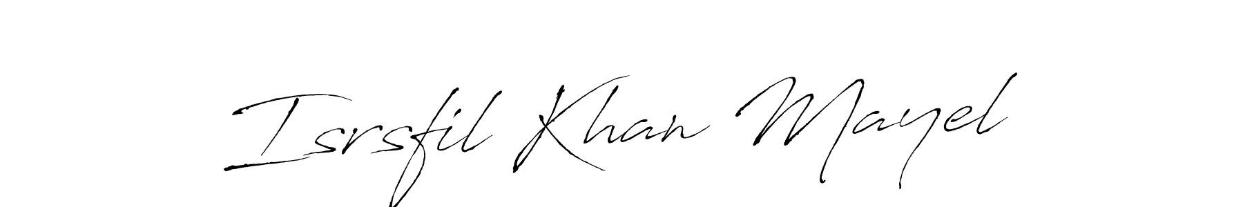 How to make Isrsfil Khan Mayel signature? Antro_Vectra is a professional autograph style. Create handwritten signature for Isrsfil Khan Mayel name. Isrsfil Khan Mayel signature style 6 images and pictures png