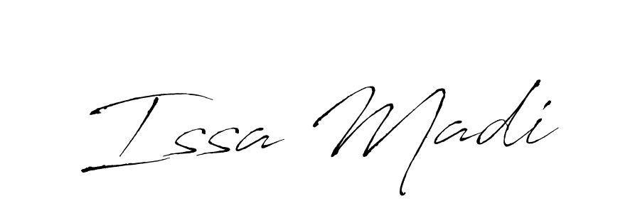 How to make Issa Madi signature? Antro_Vectra is a professional autograph style. Create handwritten signature for Issa Madi name. Issa Madi signature style 6 images and pictures png