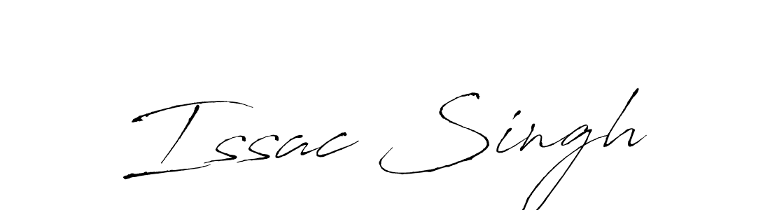 Design your own signature with our free online signature maker. With this signature software, you can create a handwritten (Antro_Vectra) signature for name Issac Singh. Issac Singh signature style 6 images and pictures png