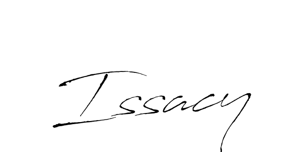 Make a beautiful signature design for name Issacy. With this signature (Antro_Vectra) style, you can create a handwritten signature for free. Issacy signature style 6 images and pictures png