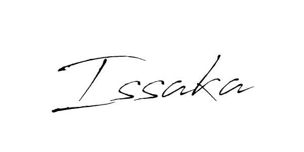 Make a beautiful signature design for name Issaka. With this signature (Antro_Vectra) style, you can create a handwritten signature for free. Issaka signature style 6 images and pictures png