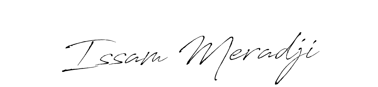 This is the best signature style for the Issam Meradji name. Also you like these signature font (Antro_Vectra). Mix name signature. Issam Meradji signature style 6 images and pictures png
