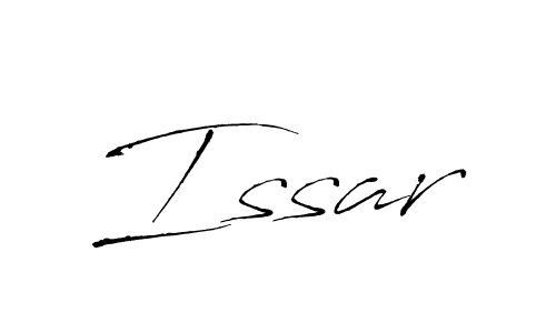 Use a signature maker to create a handwritten signature online. With this signature software, you can design (Antro_Vectra) your own signature for name Issar. Issar signature style 6 images and pictures png