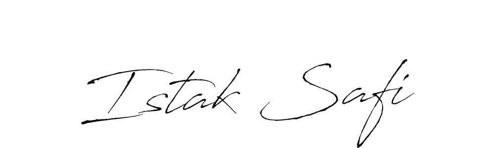 Create a beautiful signature design for name Istak Safi. With this signature (Antro_Vectra) fonts, you can make a handwritten signature for free. Istak Safi signature style 6 images and pictures png