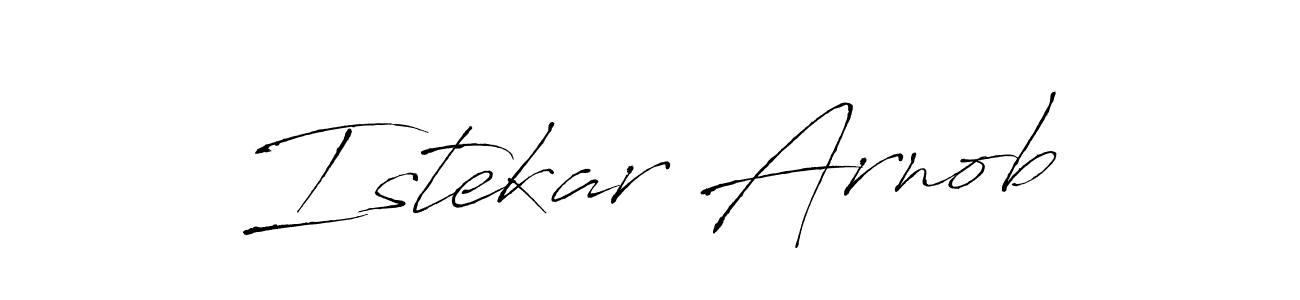 You can use this online signature creator to create a handwritten signature for the name Istekar Arnob. This is the best online autograph maker. Istekar Arnob signature style 6 images and pictures png