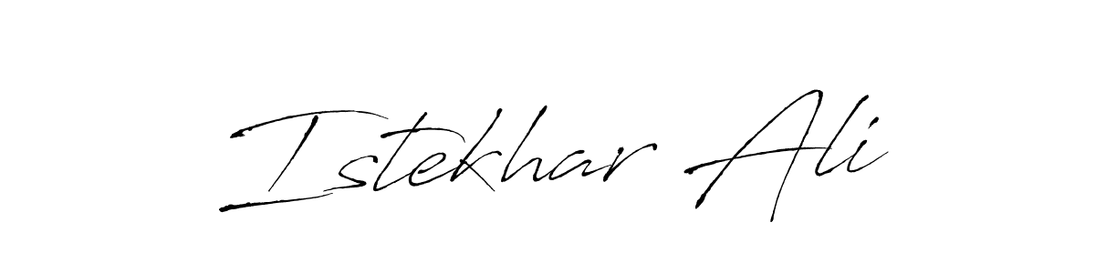 Create a beautiful signature design for name Istekhar Ali. With this signature (Antro_Vectra) fonts, you can make a handwritten signature for free. Istekhar Ali signature style 6 images and pictures png