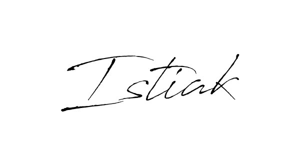 Create a beautiful signature design for name Istiak. With this signature (Antro_Vectra) fonts, you can make a handwritten signature for free. Istiak signature style 6 images and pictures png