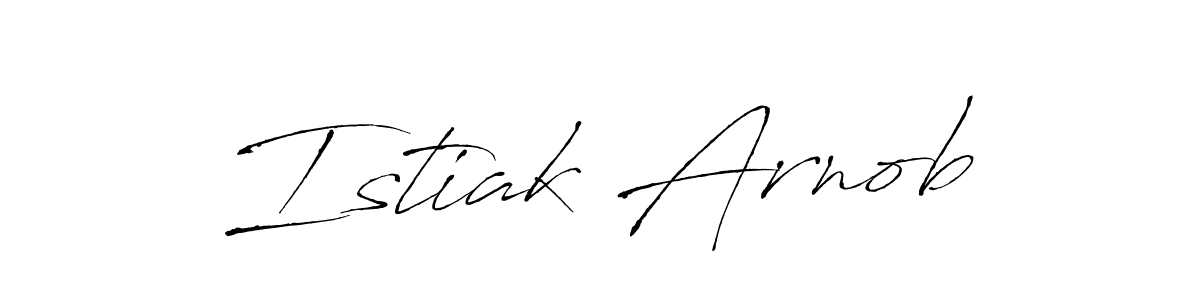 Create a beautiful signature design for name Istiak Arnob. With this signature (Antro_Vectra) fonts, you can make a handwritten signature for free. Istiak Arnob signature style 6 images and pictures png