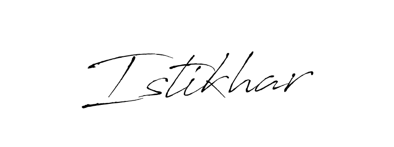 See photos of Istikhar official signature by Spectra . Check more albums & portfolios. Read reviews & check more about Antro_Vectra font. Istikhar signature style 6 images and pictures png