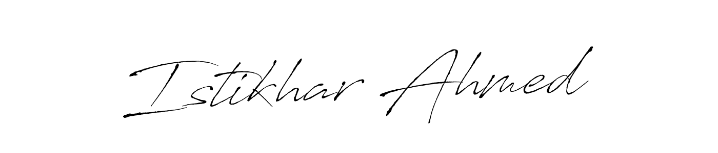 You can use this online signature creator to create a handwritten signature for the name Istikhar Ahmed. This is the best online autograph maker. Istikhar Ahmed signature style 6 images and pictures png