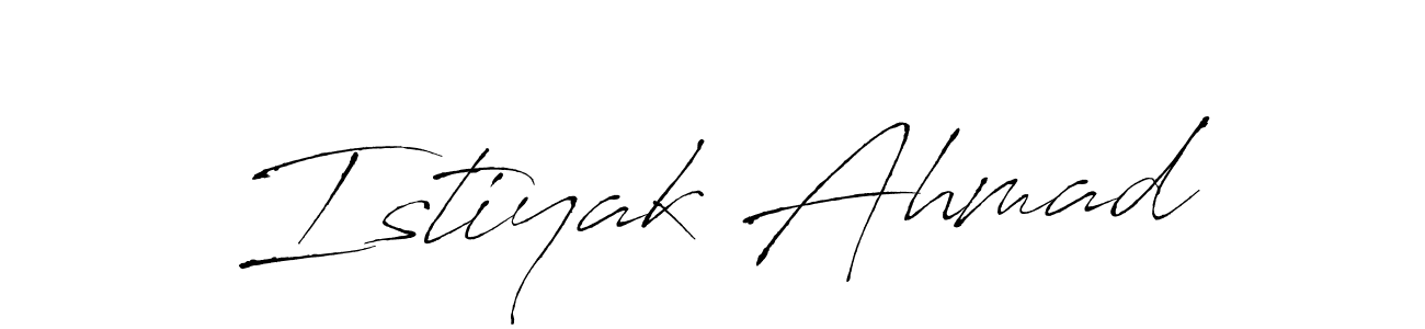 How to Draw Istiyak Ahmad signature style? Antro_Vectra is a latest design signature styles for name Istiyak Ahmad. Istiyak Ahmad signature style 6 images and pictures png