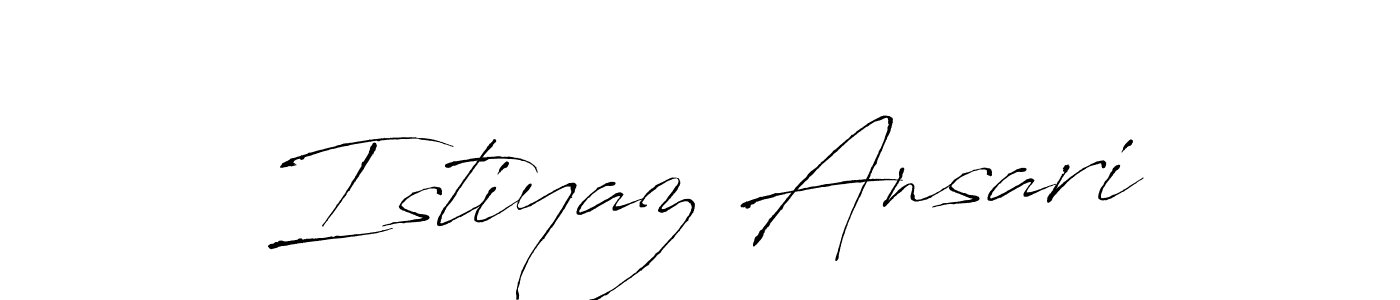 This is the best signature style for the Istiyaz Ansari name. Also you like these signature font (Antro_Vectra). Mix name signature. Istiyaz Ansari signature style 6 images and pictures png