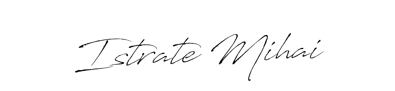 Also we have Istrate Mihai name is the best signature style. Create professional handwritten signature collection using Antro_Vectra autograph style. Istrate Mihai signature style 6 images and pictures png