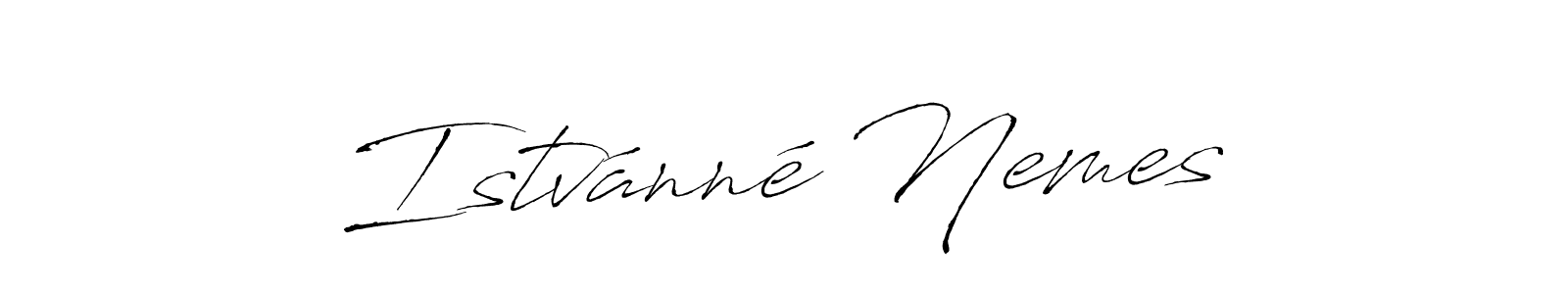 Make a beautiful signature design for name Istvánné Nemes. With this signature (Antro_Vectra) style, you can create a handwritten signature for free. Istvánné Nemes signature style 6 images and pictures png