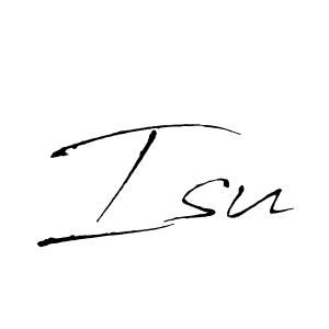 How to make Isu signature? Antro_Vectra is a professional autograph style. Create handwritten signature for Isu name. Isu signature style 6 images and pictures png