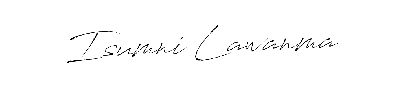 Make a beautiful signature design for name Isumni Lawanma. Use this online signature maker to create a handwritten signature for free. Isumni Lawanma signature style 6 images and pictures png