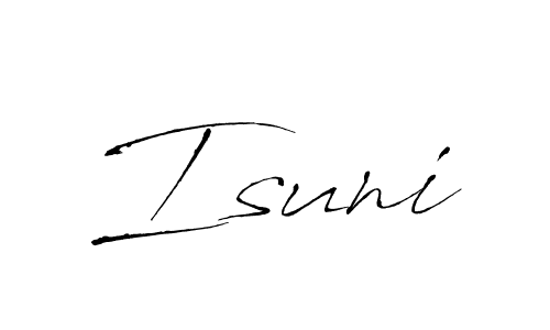 You should practise on your own different ways (Antro_Vectra) to write your name (Isuni) in signature. don't let someone else do it for you. Isuni signature style 6 images and pictures png