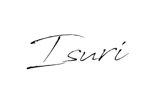 Design your own signature with our free online signature maker. With this signature software, you can create a handwritten (Antro_Vectra) signature for name Isuri. Isuri signature style 6 images and pictures png