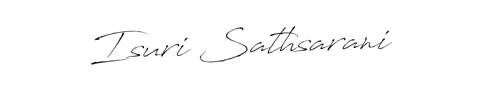 Isuri Sathsarani stylish signature style. Best Handwritten Sign (Antro_Vectra) for my name. Handwritten Signature Collection Ideas for my name Isuri Sathsarani. Isuri Sathsarani signature style 6 images and pictures png