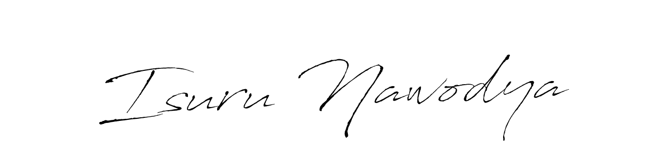 Antro_Vectra is a professional signature style that is perfect for those who want to add a touch of class to their signature. It is also a great choice for those who want to make their signature more unique. Get Isuru Nawodya name to fancy signature for free. Isuru Nawodya signature style 6 images and pictures png