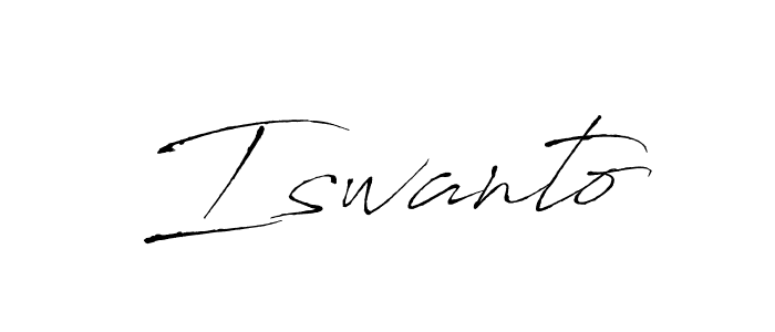 Once you've used our free online signature maker to create your best signature Antro_Vectra style, it's time to enjoy all of the benefits that Iswanto name signing documents. Iswanto signature style 6 images and pictures png
