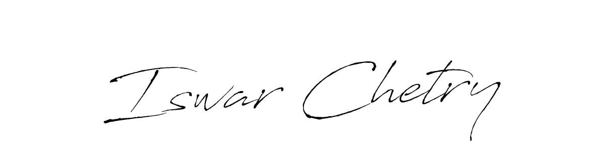 Create a beautiful signature design for name Iswar Chetry. With this signature (Antro_Vectra) fonts, you can make a handwritten signature for free. Iswar Chetry signature style 6 images and pictures png