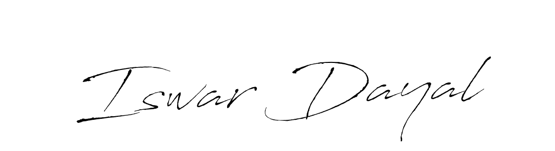 Create a beautiful signature design for name Iswar Dayal. With this signature (Antro_Vectra) fonts, you can make a handwritten signature for free. Iswar Dayal signature style 6 images and pictures png