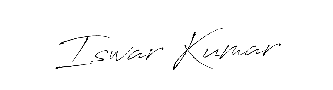Create a beautiful signature design for name Iswar Kumar. With this signature (Antro_Vectra) fonts, you can make a handwritten signature for free. Iswar Kumar signature style 6 images and pictures png