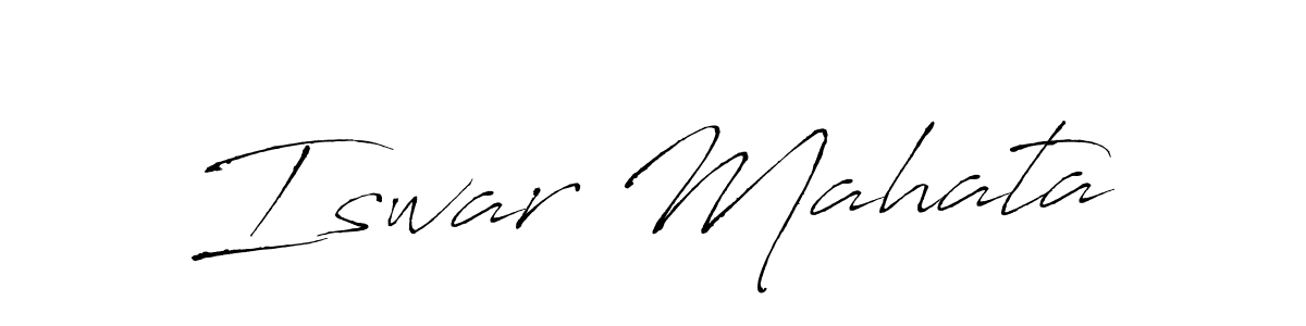 Make a beautiful signature design for name Iswar Mahata. Use this online signature maker to create a handwritten signature for free. Iswar Mahata signature style 6 images and pictures png