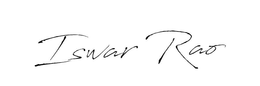 The best way (Antro_Vectra) to make a short signature is to pick only two or three words in your name. The name Iswar Rao include a total of six letters. For converting this name. Iswar Rao signature style 6 images and pictures png