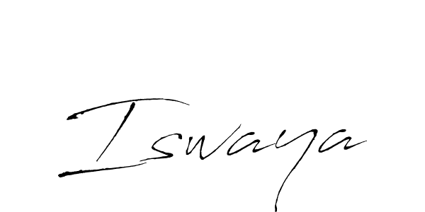 Create a beautiful signature design for name Iswaya. With this signature (Antro_Vectra) fonts, you can make a handwritten signature for free. Iswaya signature style 6 images and pictures png