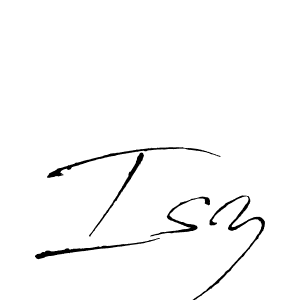 Make a beautiful signature design for name Isz. With this signature (Antro_Vectra) style, you can create a handwritten signature for free. Isz signature style 6 images and pictures png