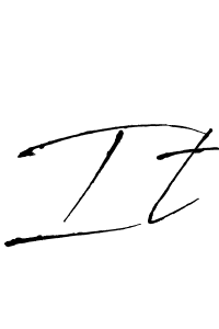 Make a beautiful signature design for name It. With this signature (Antro_Vectra) style, you can create a handwritten signature for free. It signature style 6 images and pictures png