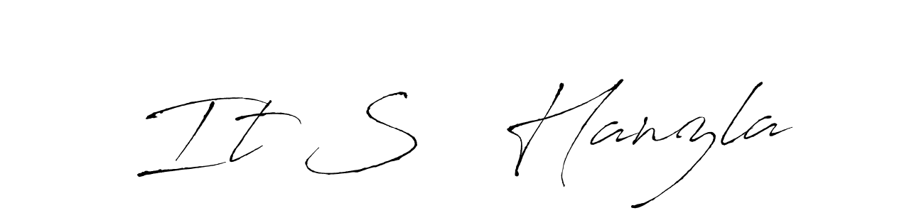 Antro_Vectra is a professional signature style that is perfect for those who want to add a touch of class to their signature. It is also a great choice for those who want to make their signature more unique. Get It S   Hanzla name to fancy signature for free. It S   Hanzla signature style 6 images and pictures png
