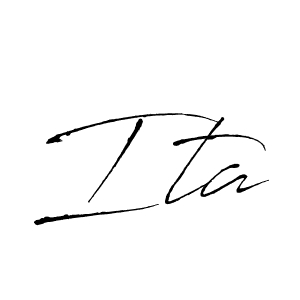 The best way (Antro_Vectra) to make a short signature is to pick only two or three words in your name. The name Ita include a total of six letters. For converting this name. Ita signature style 6 images and pictures png