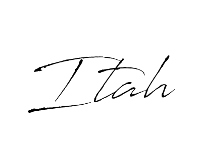 The best way (Antro_Vectra) to make a short signature is to pick only two or three words in your name. The name Itah include a total of six letters. For converting this name. Itah signature style 6 images and pictures png