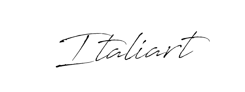 Italiart stylish signature style. Best Handwritten Sign (Antro_Vectra) for my name. Handwritten Signature Collection Ideas for my name Italiart. Italiart signature style 6 images and pictures png