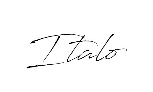 Create a beautiful signature design for name Italo. With this signature (Antro_Vectra) fonts, you can make a handwritten signature for free. Italo signature style 6 images and pictures png