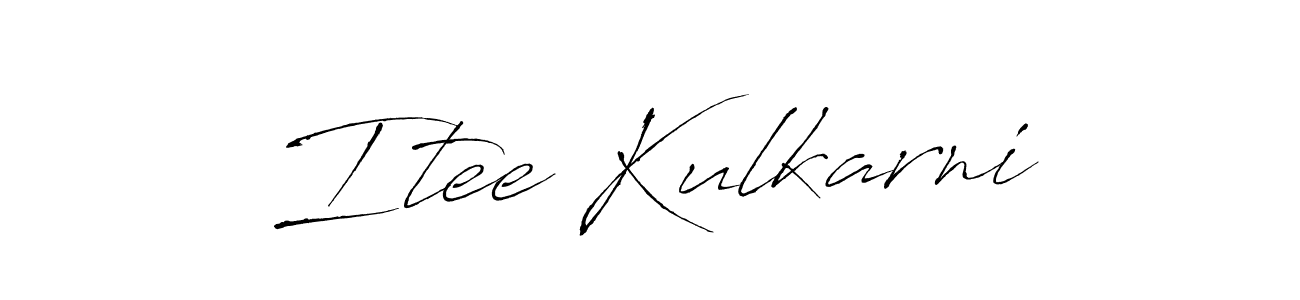 Make a short Itee Kulkarni signature style. Manage your documents anywhere anytime using Antro_Vectra. Create and add eSignatures, submit forms, share and send files easily. Itee Kulkarni signature style 6 images and pictures png