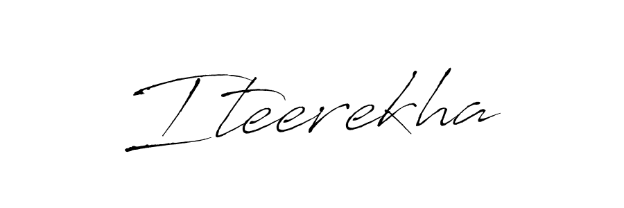 Design your own signature with our free online signature maker. With this signature software, you can create a handwritten (Antro_Vectra) signature for name Iteerekha. Iteerekha signature style 6 images and pictures png