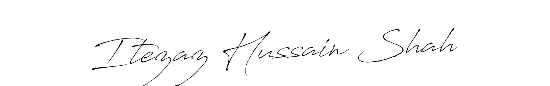 Antro_Vectra is a professional signature style that is perfect for those who want to add a touch of class to their signature. It is also a great choice for those who want to make their signature more unique. Get Itezaz Hussain Shah name to fancy signature for free. Itezaz Hussain Shah signature style 6 images and pictures png