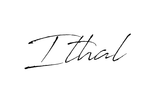 Make a beautiful signature design for name Ithal. With this signature (Antro_Vectra) style, you can create a handwritten signature for free. Ithal signature style 6 images and pictures png