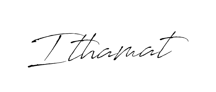 How to make Ithamat signature? Antro_Vectra is a professional autograph style. Create handwritten signature for Ithamat name. Ithamat signature style 6 images and pictures png