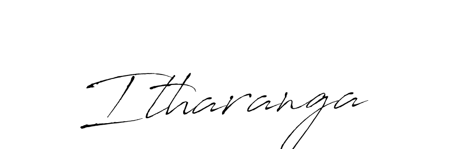 How to make Itharanga signature? Antro_Vectra is a professional autograph style. Create handwritten signature for Itharanga name. Itharanga signature style 6 images and pictures png