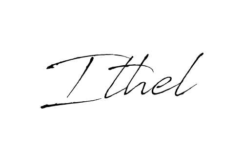 Design your own signature with our free online signature maker. With this signature software, you can create a handwritten (Antro_Vectra) signature for name Ithel. Ithel signature style 6 images and pictures png