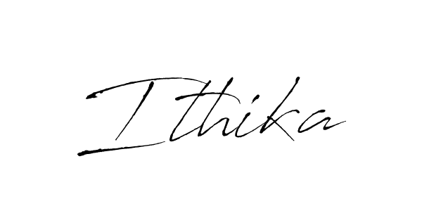 Design your own signature with our free online signature maker. With this signature software, you can create a handwritten (Antro_Vectra) signature for name Ithika. Ithika signature style 6 images and pictures png